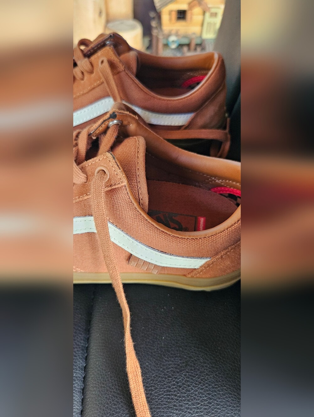 Vans Men's Tan Suede Old Skool Sneakers - Picture 3 of 9